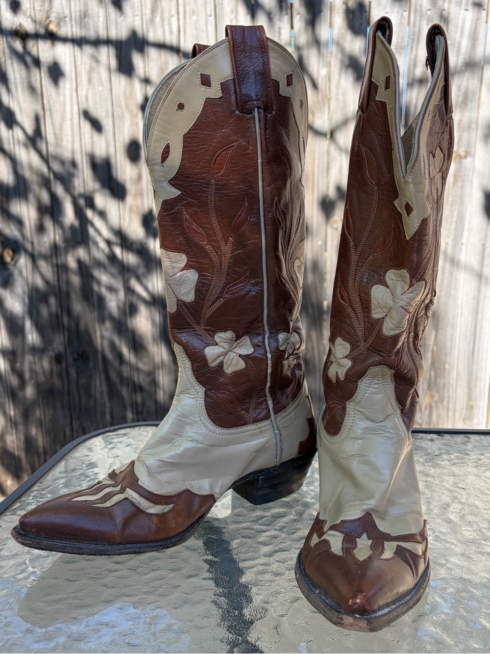 Vintage 80’s Larry Mahan Women’s Cowboy Boots Sz 7.5